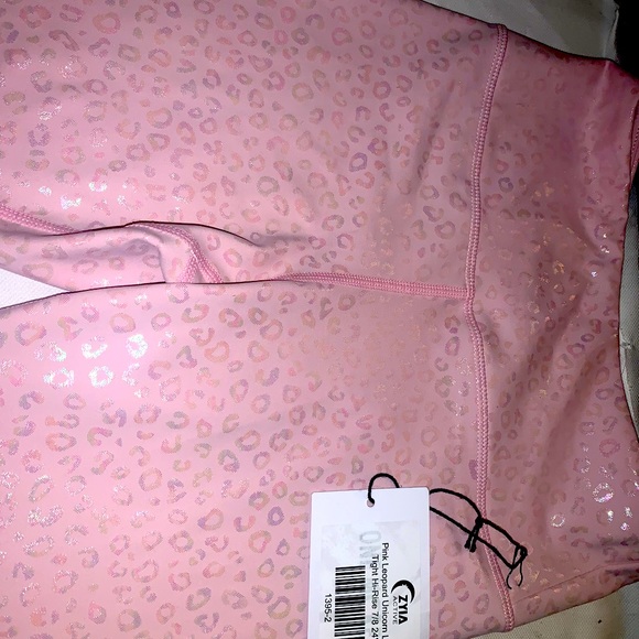 zyia active leggings . pink leopard unicorn light n tight hi rise 7/8 24 “2 - Picture 3 of 3